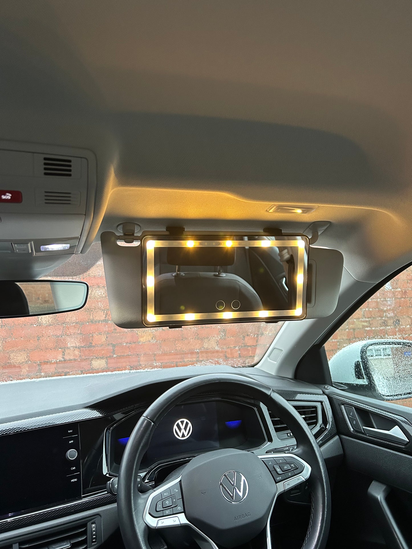 LED Car Vanity Makeup Mirror