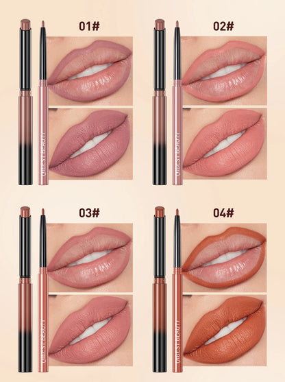 QIBEST 2pcs Lipstick Lipliner Pen Set